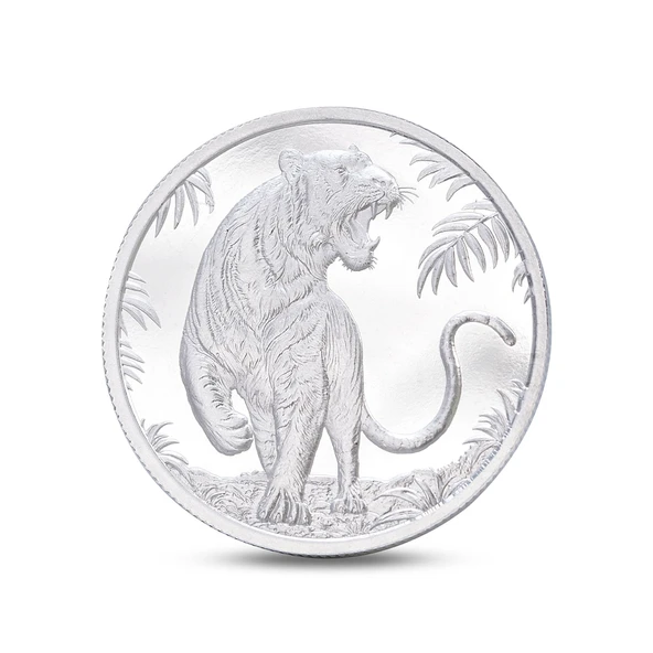 AgaKulche Kaplan Figürlü Gümüş Sikke Coin ürün görseli 1