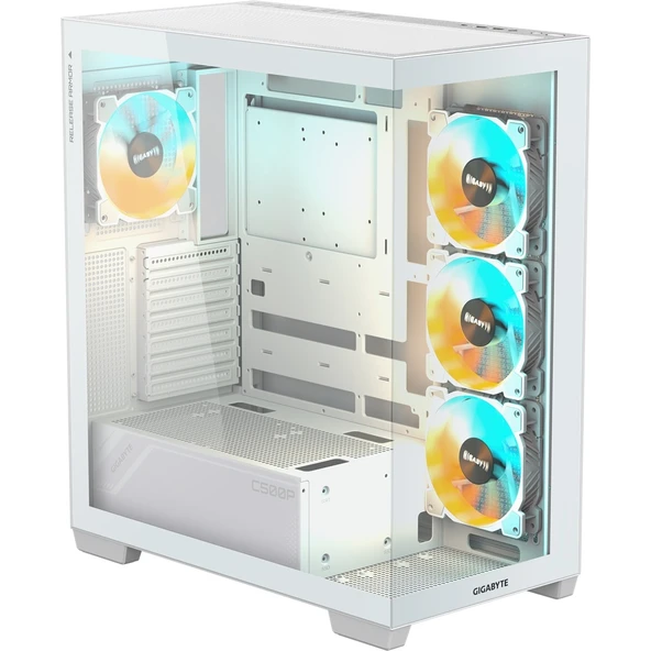 Gigabyte C500 Panoramic Stealth Ice Glass Usb 3.0 Type-c Beyaz Atx Mid Tower Kasa ürün görseli 1