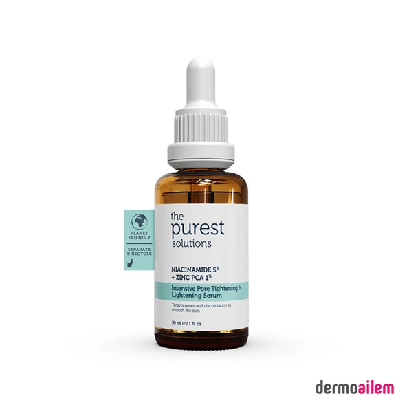 The Purest Solutions  Niacinamide 5%+Zınc Pca1% 30 Ml Gözenek Siyah Nokta ve Sivilce Oluşumunu Gidermeye Yardımcı Bakım Serumu ürün görseli 1