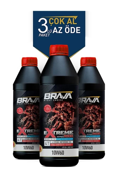 EXTREME 9000 4T 10W60 3X 1 LT MOTOR YAĞI ürün görseli 1