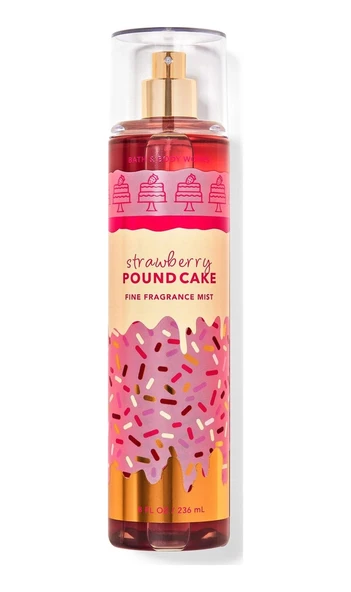 Bath & Body Works Strawberry Pound Cake Fine Fragrance Mist 236ml ürün görseli 1