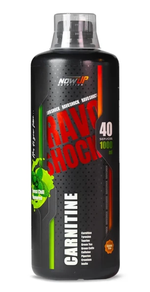 Nowup Nutrition Ravo Shock L-Carnitine 1000ml Carnitine Caffeine Yeşil Çay Mentol ürün görseli 1