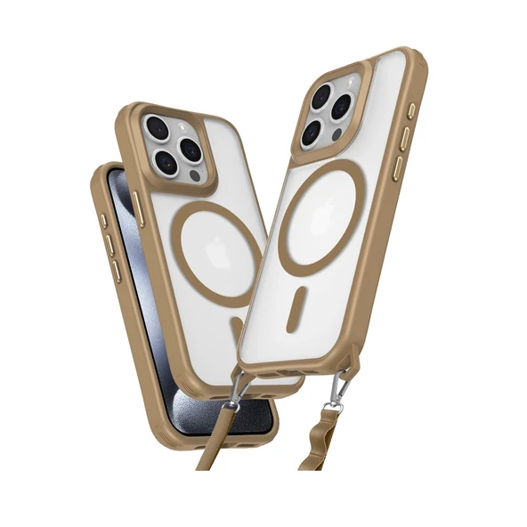 İphone 14 Pro Max Kılıf Enka Magsafe Silikon Kılıf - Desert ürün görseli 1