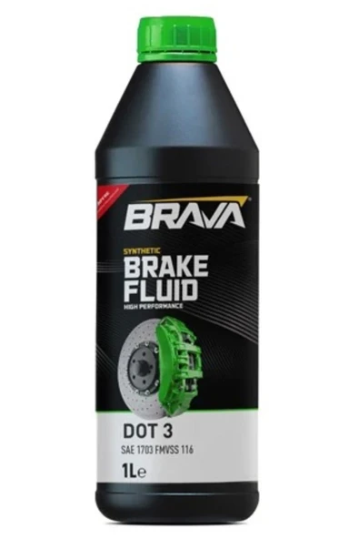 BRAKE FLUiD DOT-3 1 LT FREN HiDROLiK SIVISI ürün görseli 1