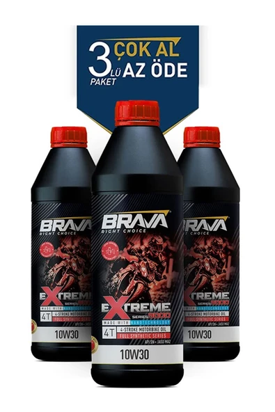EXTREME 9000 4T 10W30 3X 1 LT MOTOR YAĞI ürün görseli 1