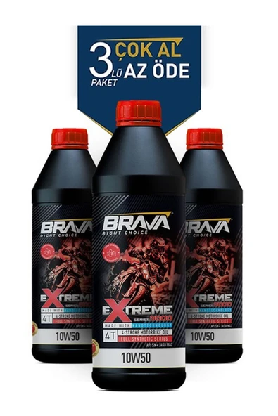 EXTREME 9000 4T 10W50 3X 1 LT MOTOR YAĞI ürün görseli 1