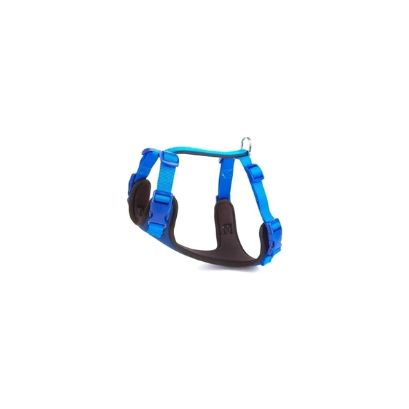 Doggie Havalı Dokumadan El Yapımı Köpek Göğüs Tasması M-2x45-55cm - Royal Blue ürün görseli 1
