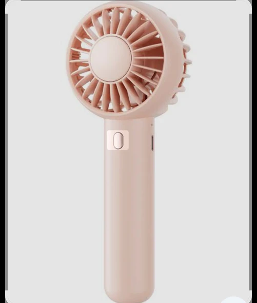 BF-04 TAŞINABİLİR 3 KADEMELİ PEMBE MİNİ EL FANI ürün görseli 1
