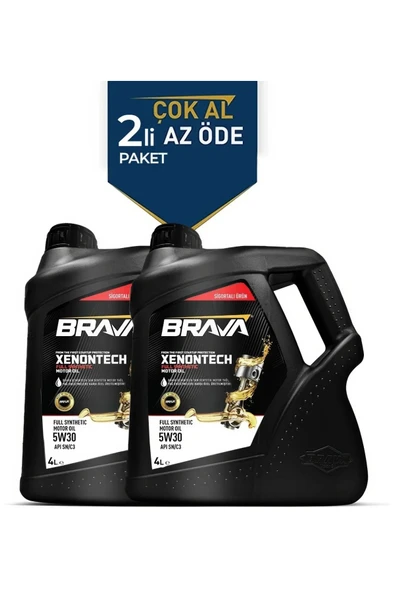 XENONTECH FULL SENTETİK 5W30 2X 4 LT MOTOR YAĞI ürün görseli 1