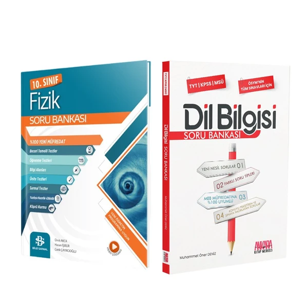 Bilgi Sarmal 10. Sınıf Fizik ve AKM Dil Bilgisi Soru Bankası Seti 2 Kitap ürün görseli 1