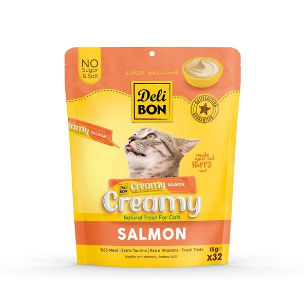 Delibon Creamy Ödül Maması Somonlu 15gr 32 li Paket ürün görseli 1