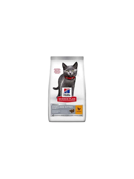 Hill's Sterilised Kitten Kısırlaştırılmış Tavuklu Yavru Kedi Maması 1,5 kg ürün görseli 1