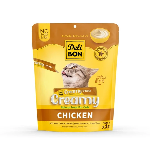 Delibon Creamy Ödül Maması Tavuklu 15gr 32 li Paket ürün görseli 1