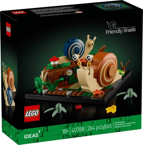 LEGO 40788  Ideas Friendly Snails Salyangozlar ürün görseli 1