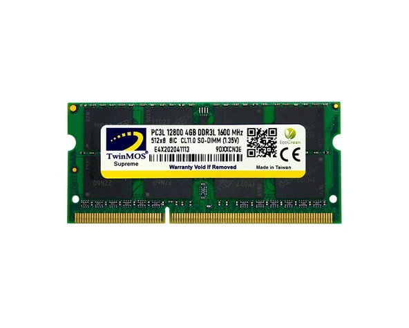 TWINMOS MDD3L4GB1600N 4GB DDR3 1600Mhz Notebook Bellek 1.35 Volt ürün görseli 1