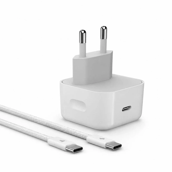 Teknonet TN-HCH16 45W PD Hızlı Şarj Aleti ve Type-C to Type-C Kablo Seti ürün görseli 1