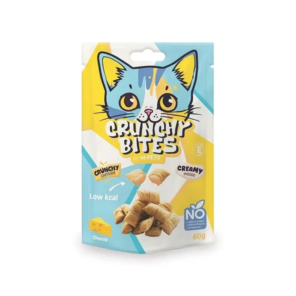 M-Pets Crunchy Bites Peynirli Kedi Ödülü 60gr ürün görseli 1