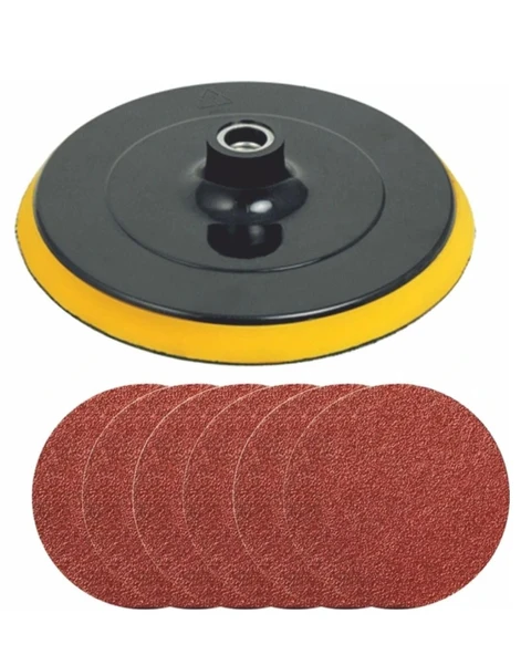 CIRTLI ZIMPARA TABANI 115 MM 6 ADET YEDEKLİ ürün görseli 1