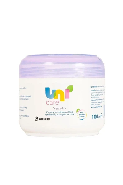 Uni Care Vazelin 100 ml - Yoğun Nemlendirici El, Ayak ve Vücut Bakım Kremi ürün görseli 1