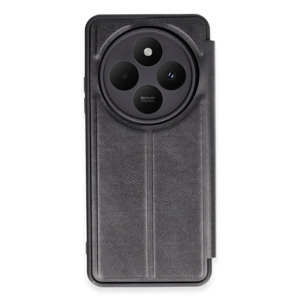 Xiaomi Redmi 14c Kılıf Flip Cover - Siyah ürün görseli 1