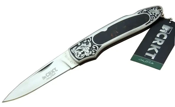 Cr 0128 Khv Kamp Çakı 18 Cm - Metal Desenli Sap, Kılıflı, Kutulu ürün görseli 1