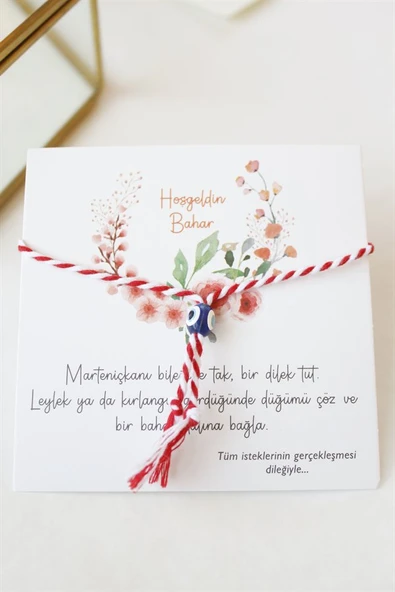12'li Paket Marteniçka İp Bileklik - Kırmızı ürün görseli 1