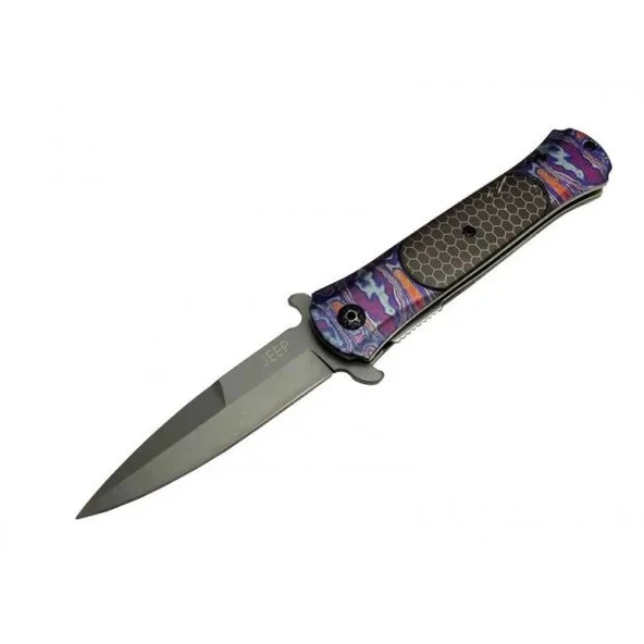 Çakı Mor 22 Cm Yarı Otomatik , Kemerlikli ürün görseli 1