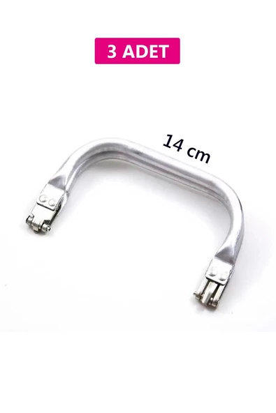Gizli Metal Çanta Bursu – 3 Adet - 14 cm - Metal Çanta Aparatı Çanta Aksesuarı ürün görseli 1