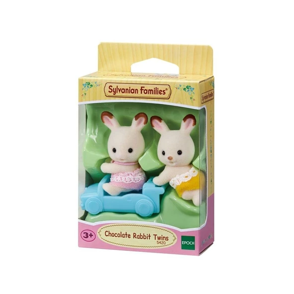 5420 Sylvanian Families Çikolata Kulaklı Tavşan İkiz Bebekleri +3 yaş ürün görseli 1