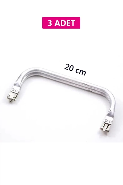 Gizli Metal Çanta Bursu – 3 Adet - 20 cm - Metal Çanta Aparatı Çanta Aksesuarı ürün görseli 1