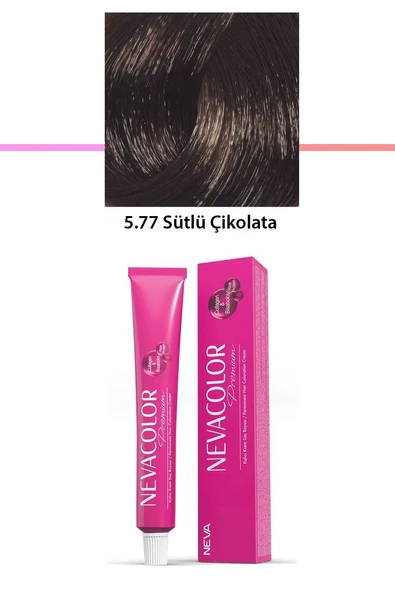 Premium 5.77 Sütlü Çikolata - Kalıcı Krem Saç Boyası 50 g Tüp ürün görseli 1