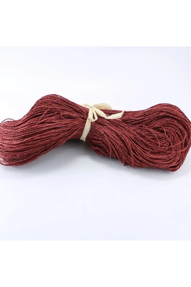 Bordo Renk Çile Kağıt İp Çanta Ipi Supla Ipi  No:62 - (550-600 gr) ürün görseli 1