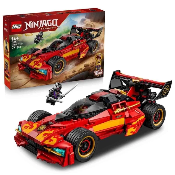71867 Lego Ninjago X-1 Ninja Turbo Otomobili 15. Yıl Dönümü 691 parça +14 yaş ürün görseli 1
