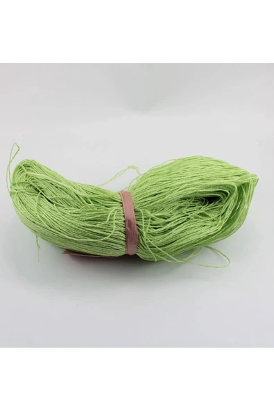 Fıstık Yeşili Renk Çile Kağıt İp Çanta Ipi Supla Ipi  No:40 - (550-600 gr) ürün görseli 1