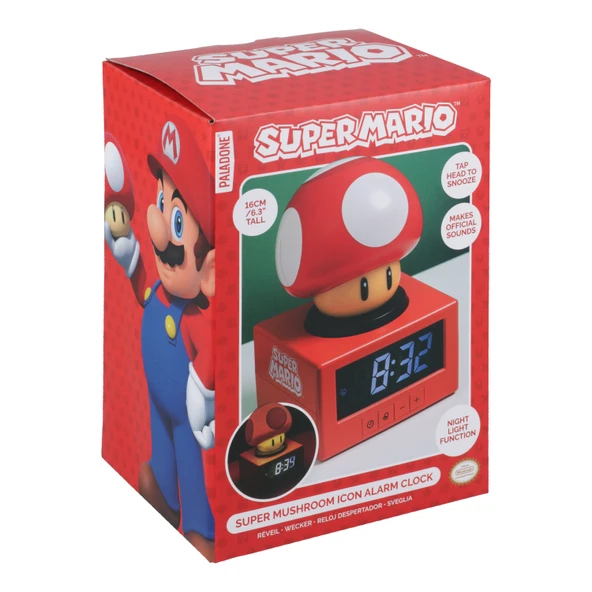 Paladone Super Mushroom İkon Çalar Saat - Resim 6