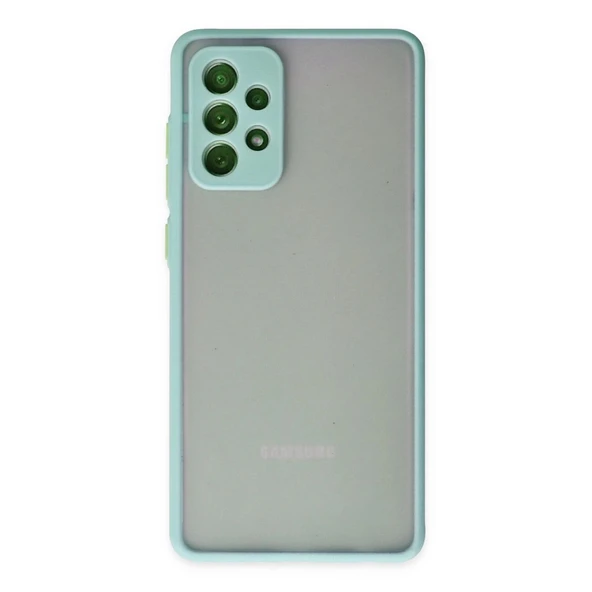Samsung Galaxy A72 Kılıf Montreal Silikon Kapak - Turkuaz ürün görseli 1