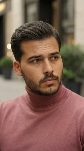 Erkek Boğazlı Yaka Uzun Kollu Triko ürün görseli 1