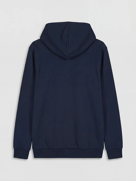 LCWAIKIKI Basic Lacivert Erkek Fermuarlı Sweatshirt - Resim 6
