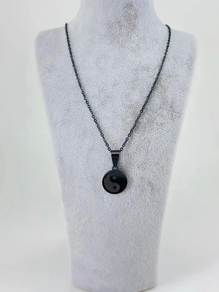 Yin-yang Çelik Erkek Kolye ürün görseli 1