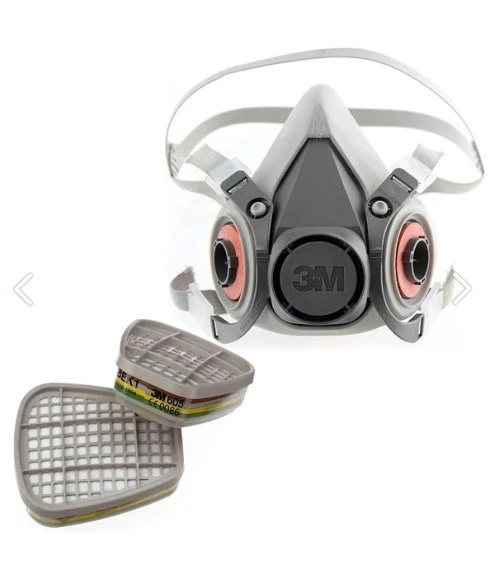 3M 6200 Yarım Yüz Maskesi Ve 6059 Abek1 Maske Filtresi ürün görseli 1
