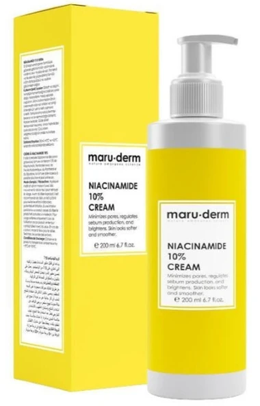 Maruderm Niacinamide %10 Leke Karşıtı ve Gözenek Sıkılaştırıcı Krem 200 ml ürün görseli 1