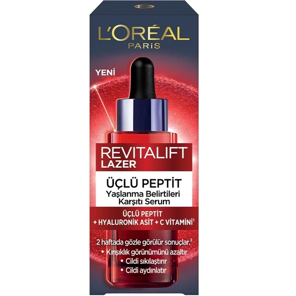 LOREAL Loreal Paris Revitalift Lazer Yaşlanma Belirtileri Karşıtı Üçlü Peptit Bakım Serumu 30 ml ürün görseli 1