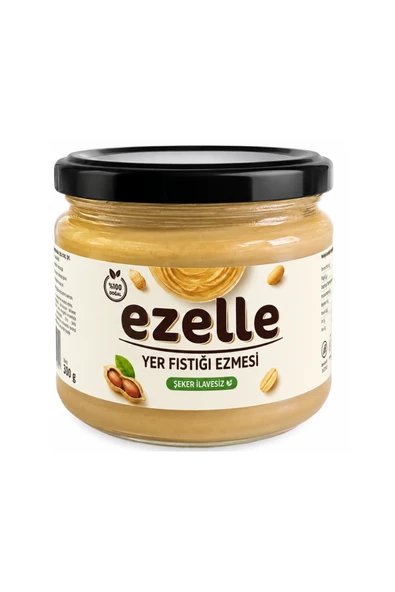 Ezelle  Yer Fıstığı Ezmesi Şekersiz 300 gr. ürün görseli 1