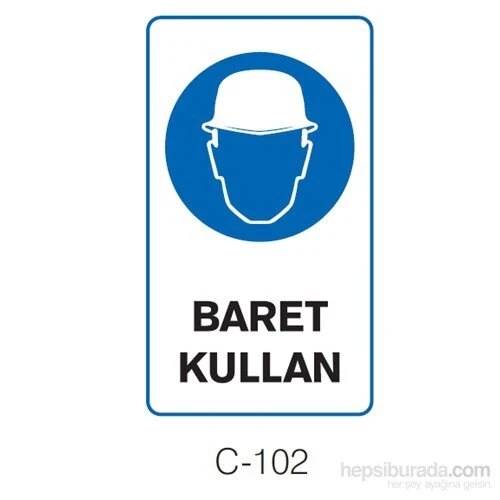 MasterCare BARET KULLAN Güvenlik İşareti ürün görseli 1