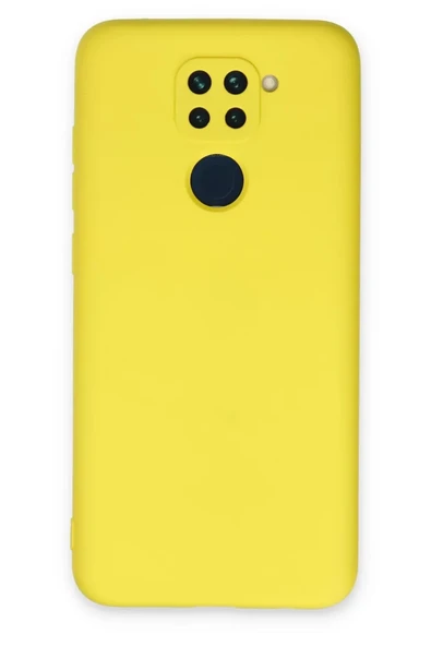 Newface Xiaomi Redmi Note 9 Kılıf Nano içi Kadife Silikon - Sarı ürün görseli 1
