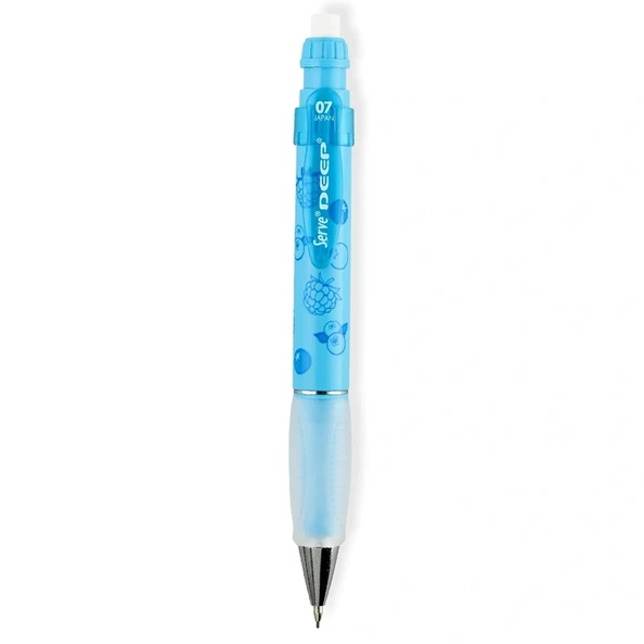 Serve Deep Meknik Kurşun Kalem 0.7 Mm Versatil Kalem Fosforlu Mavi Bogurtln Sv-Deep-07-Dfmavı (12 Li Paket) ürün görseli 1