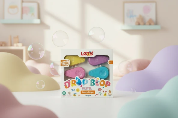 Lets Mum Boya 6 Renk Pastel Tonlar Dropblop L03002 ürün görseli 1