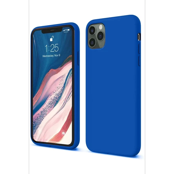 Newface Apple iPhone 11 Pro Kılıf First Silikon - Mavi - Resim 2