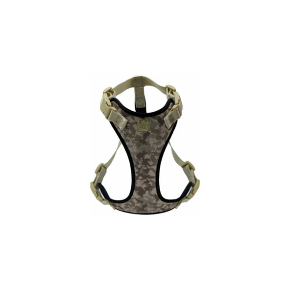 Doggie Havalı Dokumadan El Yapımı Köpek Göğüs Tasması L-2x55-65cm - Camo ürün görseli 1