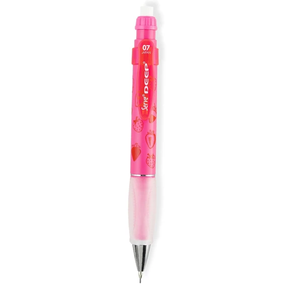 Serve Deep Meknik Kurşun Kalem 0.7 Mm Versatil Kalem Fosforlu Pembe Çilek Sv-Deep-07-Dfpmb (12 Li Paket) ürün görseli 1